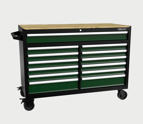 Premium roller cabinet green-02